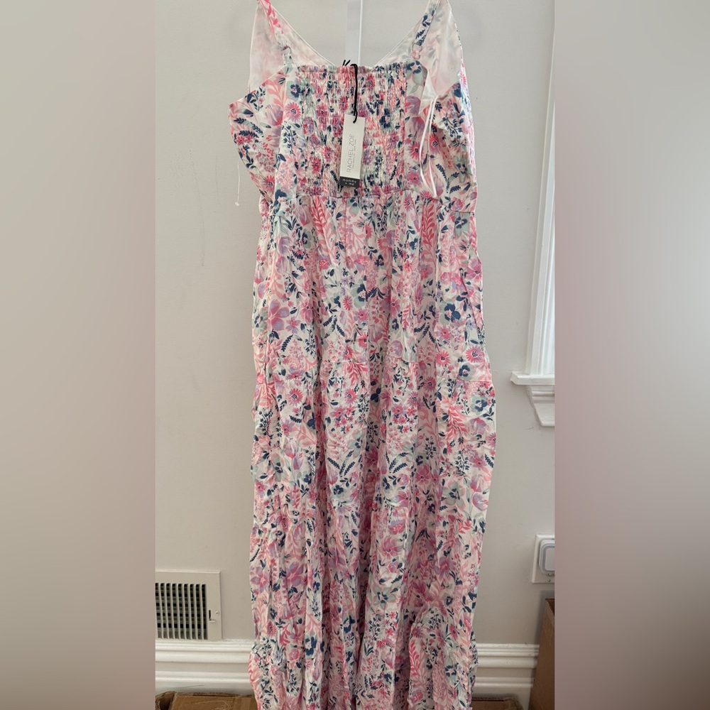 Rachel Zoe Pink Floral Maxi Dress size 10 - Picture 6 of 9